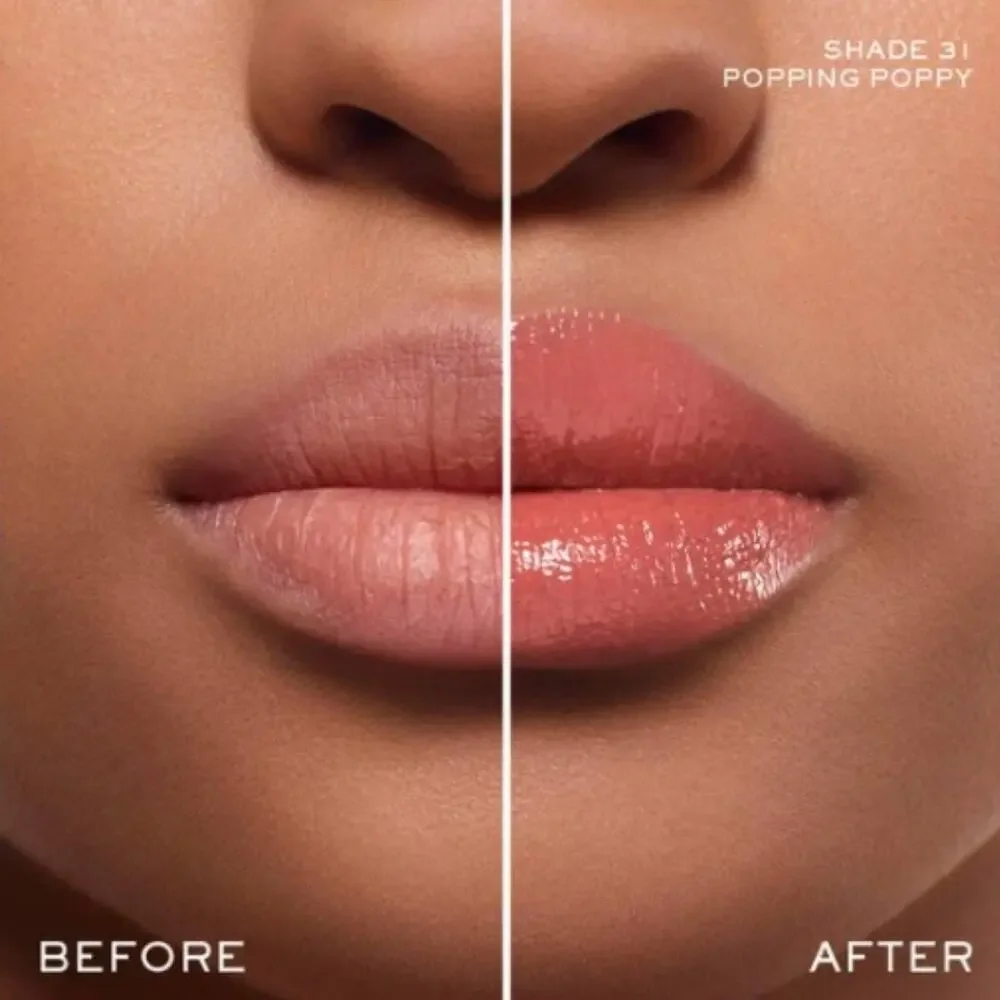 Lancome Lip Idôle Squalane-12 Butterglow Hydrating Lip Balm in Popping Poppy NIB
